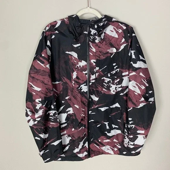 The North Face Antora Printed Jacket DryVent Rain Coat Womens XL Abstract - Picture 2 of 10